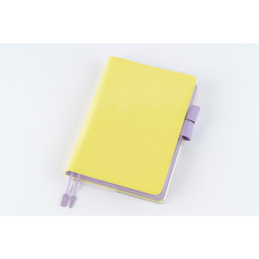 【預購】HOBO日手帳外皮 A5大本 Honey Lilac 蜂蜜黃 x 淡紫 純色系列 書皮 書衣 Hobonichi-細節圖10