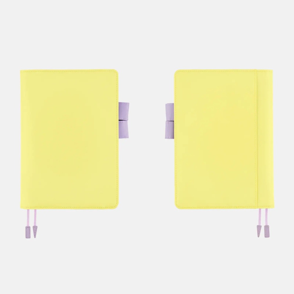 【現貨】HOBO日手帳外皮 A5大本 Honey Lilac 蜂蜜黃 x 淡紫 純色系列 書皮 書衣 Hobonichi-細節圖6