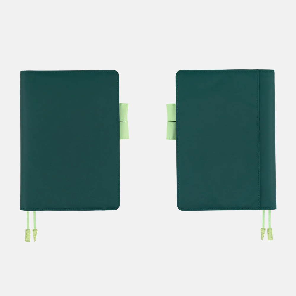 【預購】HOBO日手帳外皮 A5大本 Ivy Forest 墨綠 x 新芽綠 純色系列 HOBO手帳書皮書衣-細節圖6