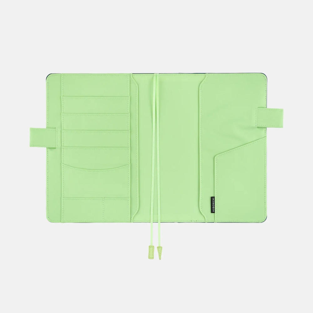 【預購】HOBO日手帳外皮 A5大本 Ivy Forest 墨綠 x 新芽綠 純色系列 HOBO手帳書皮書衣-細節圖8