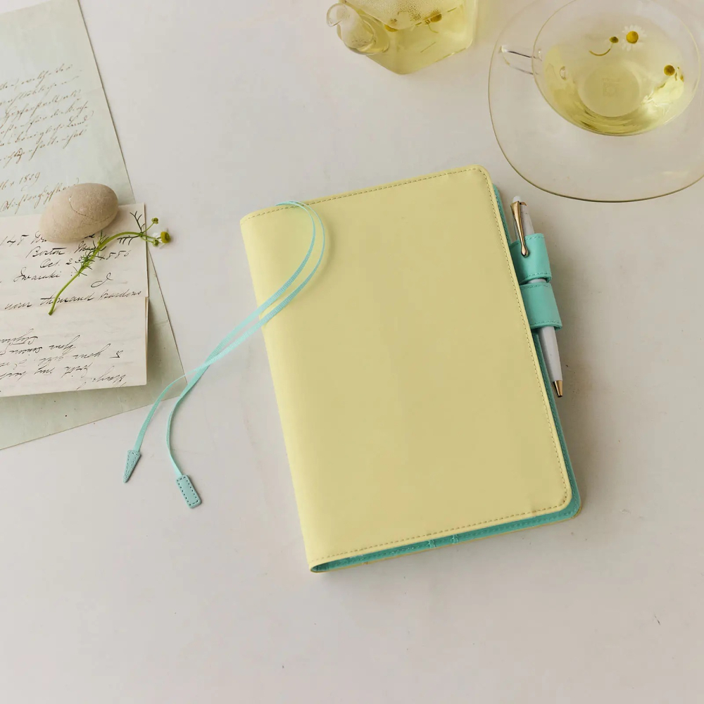 【預購】HOBO日手帳外皮 A5大本 Chamomile Mint 純色系列 書皮書衣 Hobonichi HOBO手帳-細節圖2