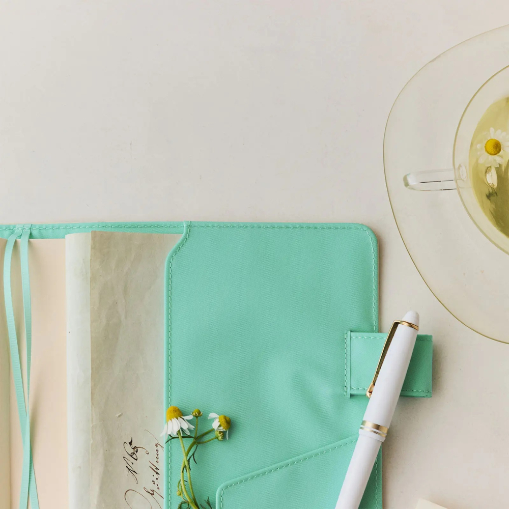 【預購】HOBO日手帳外皮 A5大本 Chamomile Mint 純色系列 書皮書衣 Hobonichi HOBO手帳-細節圖4