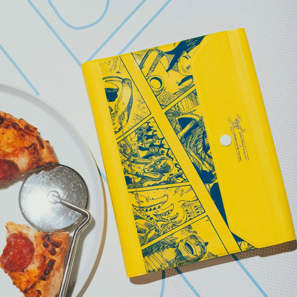 【預購】HOBO日手帳外皮 A5大本 ONE PIECE Banquet YELLOW 海賊王航海王 PVC三折式書衣-細節圖2