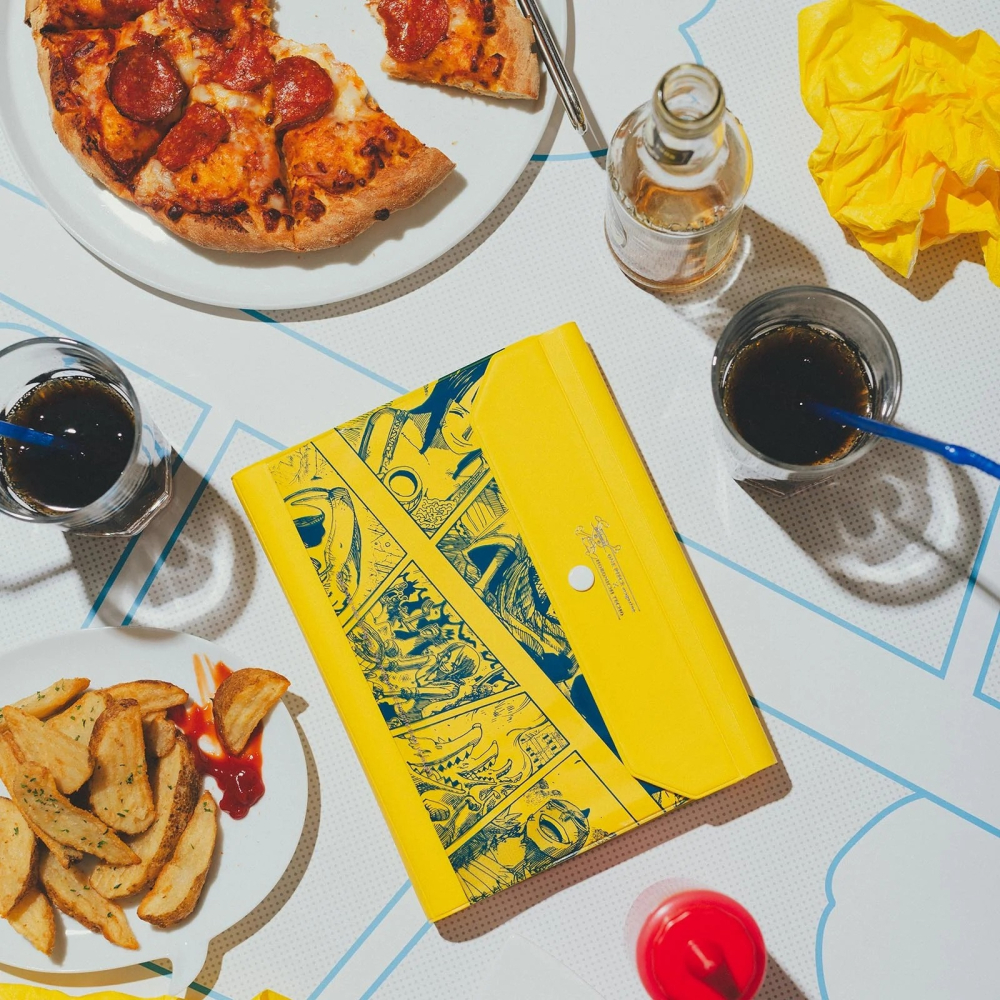 【預購】HOBO日手帳外皮 A5大本 ONE PIECE Banquet YELLOW 海賊王航海王 PVC三折式書衣-細節圖3