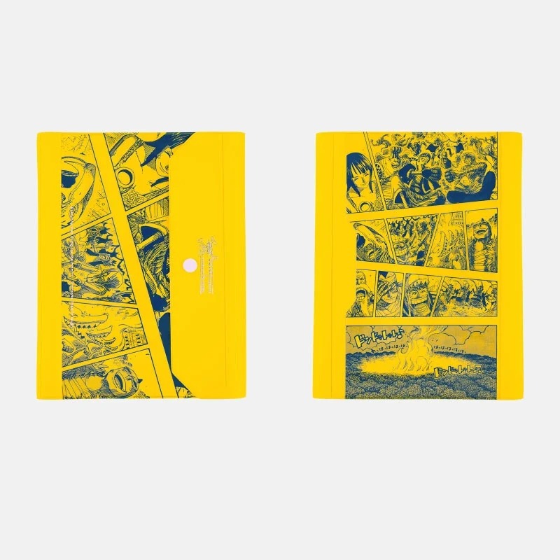 【預購】HOBO日手帳外皮 A5大本 ONE PIECE Banquet YELLOW 海賊王航海王 PVC三折式書衣-細節圖7