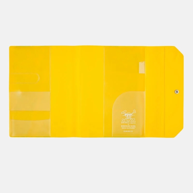 【預購】HOBO日手帳外皮 A5大本 ONE PIECE Banquet YELLOW 海賊王航海王 PVC三折式書衣-細節圖9