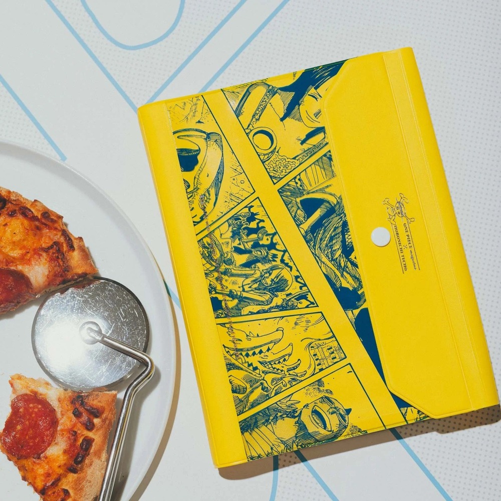 【現貨】HOBO日手帳外皮 A5大本 ONE PIECE Banquet YELLOW 海賊王航海王 PVC三折式書衣-細節圖2