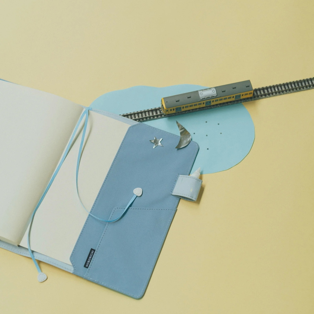 【預購】HOBO日手帳外皮 A5大本 久保田寛子 貝殼星星 閃爍貝殼 貝の星 HOBO手帳書皮書衣 Hobonichi-細節圖3