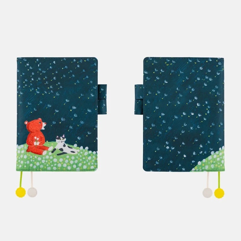 【預購】HOBO日手帳外皮 A5大本 蒲公英田裡的微風 柴田啓子 柴田KEIKO 書衣 書皮 Hobonichi-細節圖6