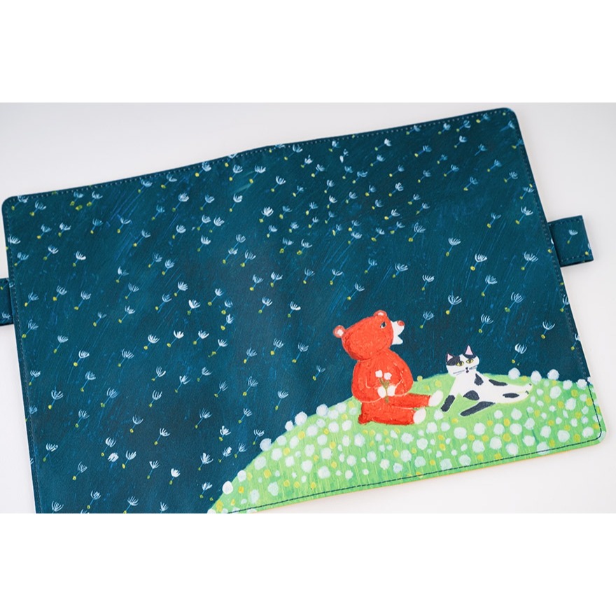 【預購】HOBO日手帳外皮 A5大本 蒲公英田裡的微風 柴田啓子 柴田KEIKO 書衣 書皮 Hobonichi-細節圖10