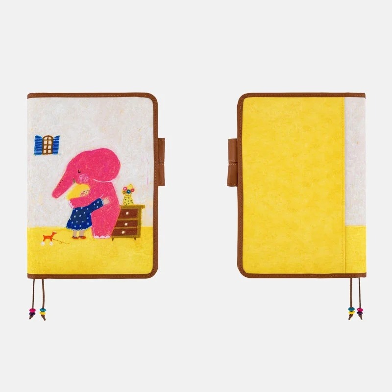 【預購】HOBO日手帳外皮 A5大本 柴田啓子 大象刈谷先生 感人的重逢 HOBO手帳書皮書衣 Hobonichi-細節圖7