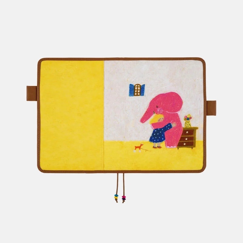 【預購】HOBO日手帳外皮 A5大本 柴田啓子 大象刈谷先生 感人的重逢 HOBO手帳書皮書衣 Hobonichi-細節圖8