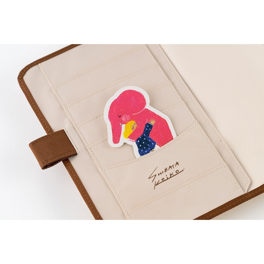 【預購】HOBO日手帳外皮 A5大本 柴田啓子 大象刈谷先生 感人的重逢 HOBO手帳書皮書衣 Hobonichi-細節圖11