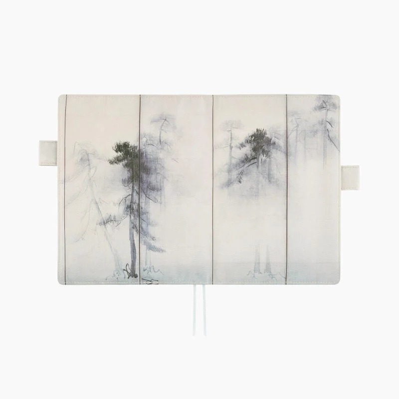 【預購】HOBO日手帳外皮 A5大本 松林圖屏風 長谷川等伯 東京國立博物館 書衣書皮-細節圖7