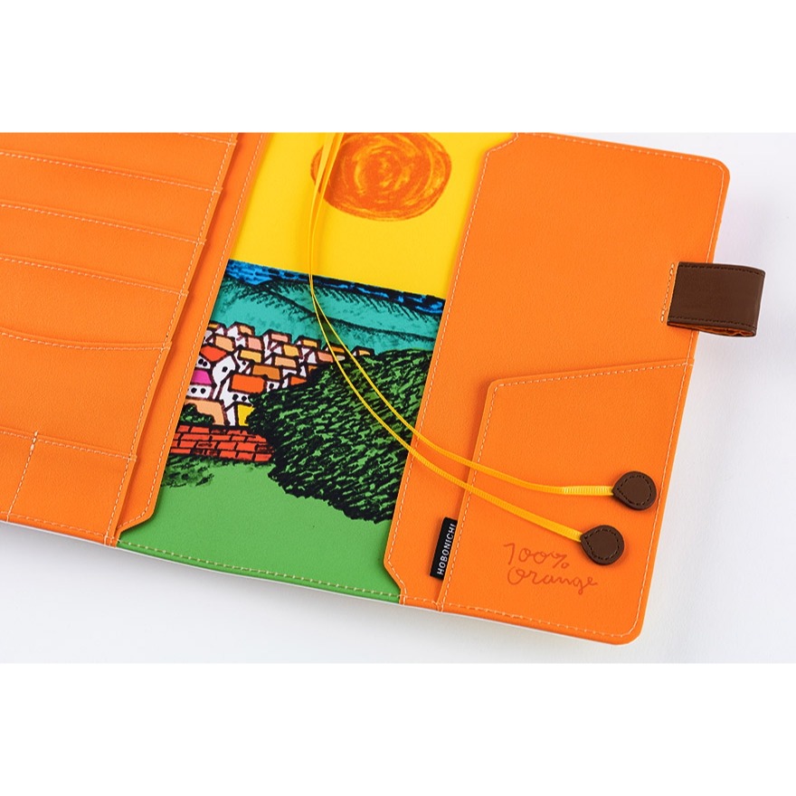 【預購】HOBO日手帳外皮 A5大本 100%ORANGE 松鼠們要去哪裡？HOBO手帳 書皮書衣-細節圖10