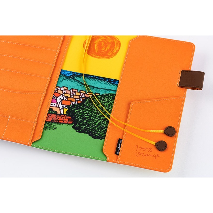 【現貨】HOBO日手帳外皮 A5大本 100%ORANGE 松鼠們要去哪裡？HOBO手帳 書皮書衣-細節圖10