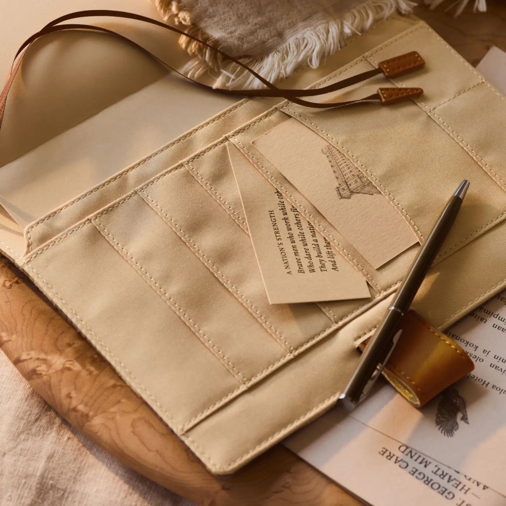 【預購】HOBO日手帳外皮 A5大本 foggy check 襯衫面料系列 霧感格紋 HOBO手帳 書皮 書衣-細節圖3