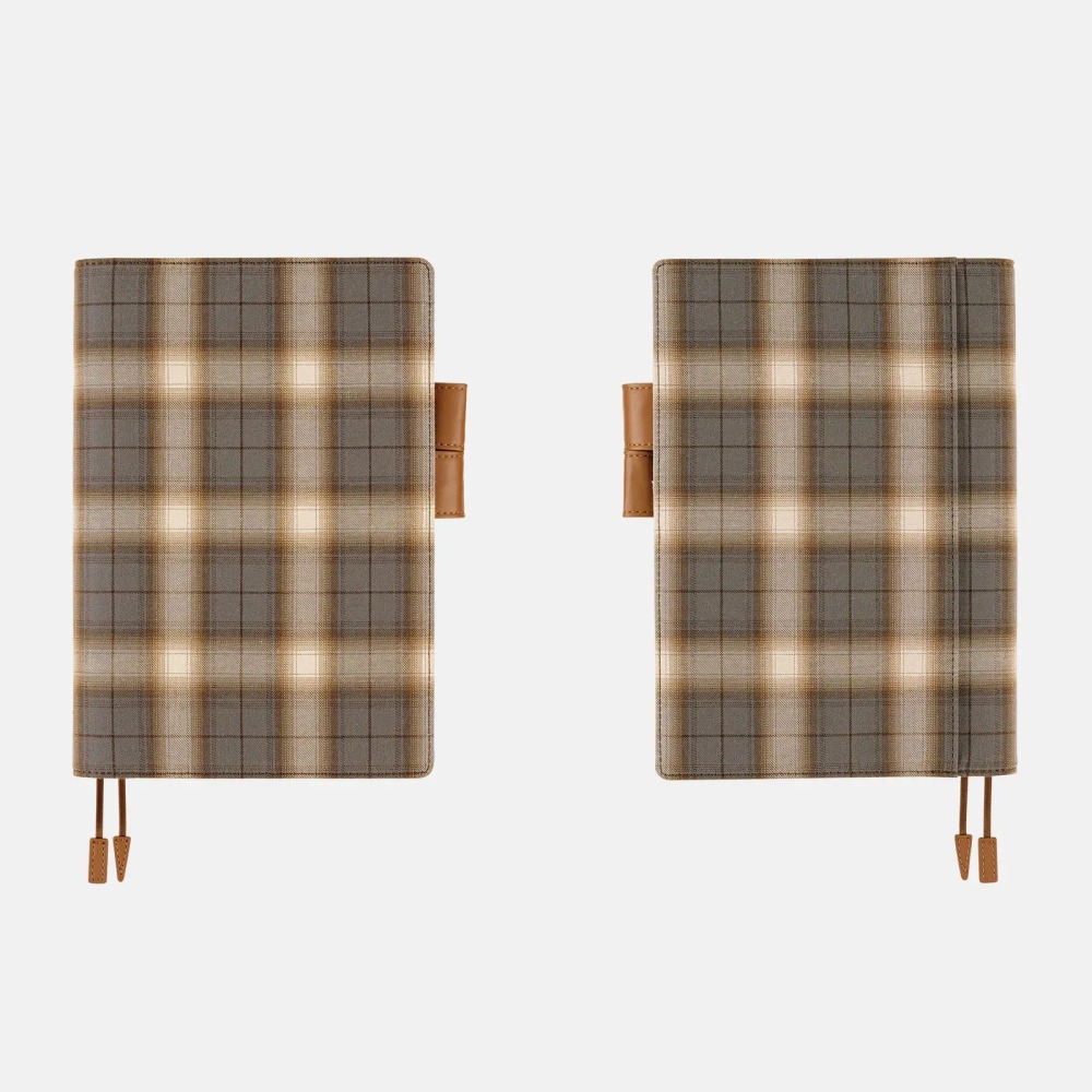 【預購】HOBO日手帳外皮 A5大本 foggy check 襯衫面料系列 霧感格紋 HOBO手帳 書皮 書衣-細節圖6