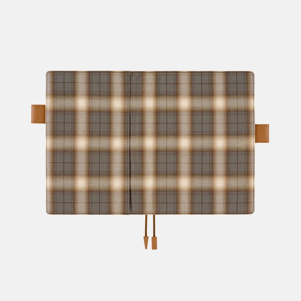 【預購】HOBO日手帳外皮 A5大本 foggy check 襯衫面料系列 霧感格紋 HOBO手帳 書皮 書衣-細節圖7