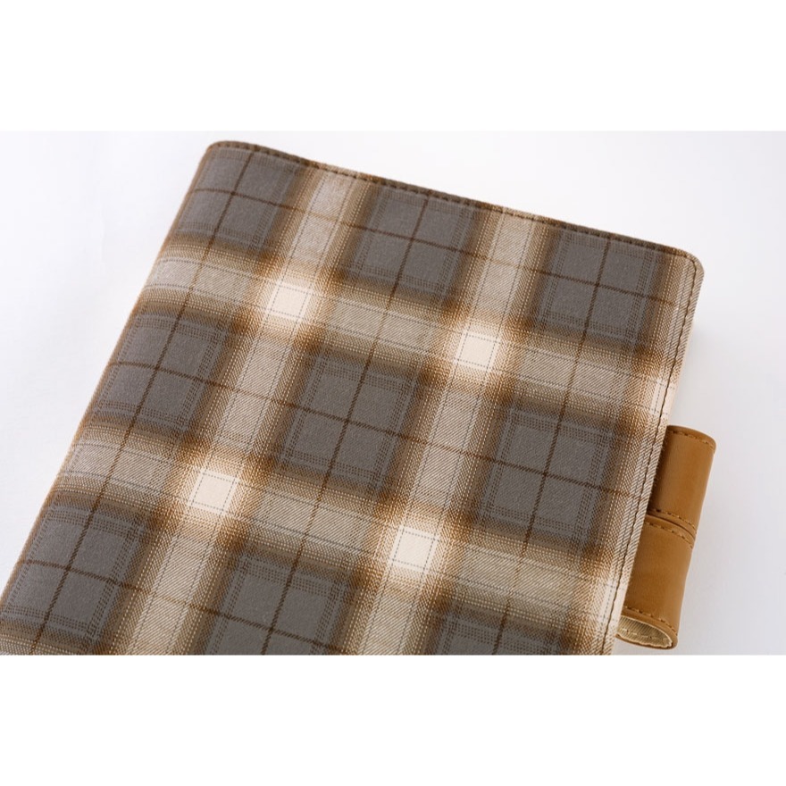 【預購】HOBO日手帳外皮 A5大本 foggy check 襯衫面料系列 霧感格紋 HOBO手帳 書皮 書衣-細節圖10