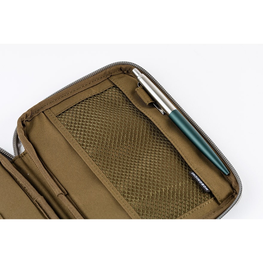 【預購】HOBO日手帳外皮 A5大本 quilt 鼠尾草綠 拉鍊包 HOBO手帳 書皮 書衣 Hobonichi-細節圖11