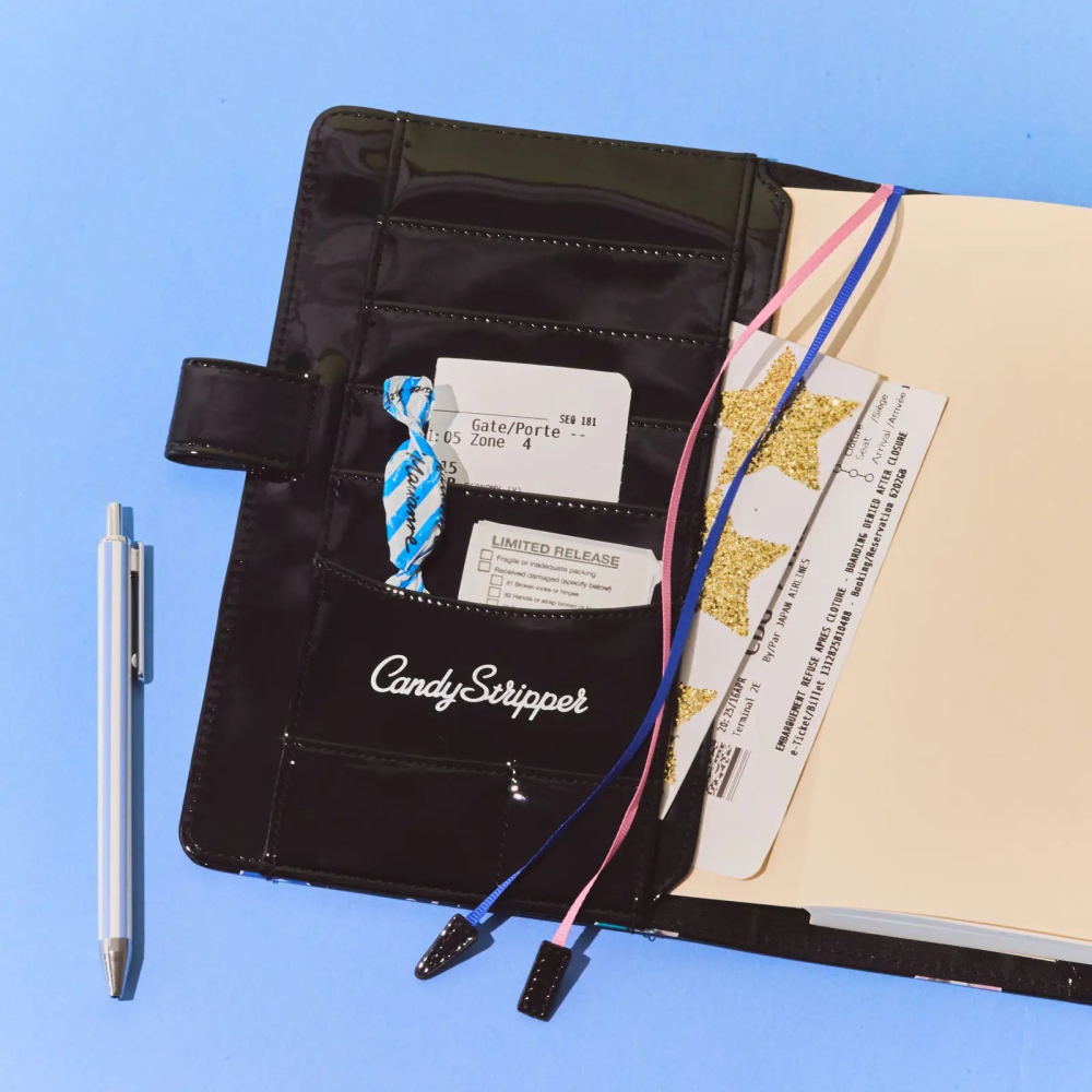 【預購】HOBO日手帳外皮 A5大本 Candy Stripper DOG&CAT RANDOM（black）書皮 書衣-細節圖3