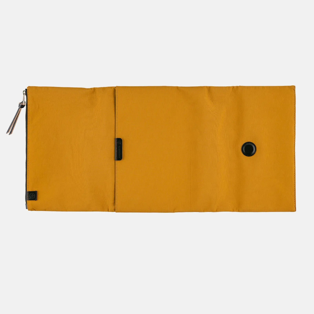 【預購】HOBO日手帳外皮 A5大本 tragen 芥末黃 三折式磁吸書衣 多口袋尼龍書皮書衣 HOBO手帳-細節圖7