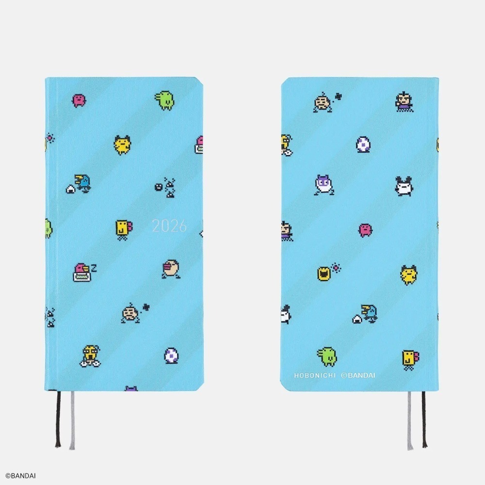【現貨】HOBO日2026年Weeks週手帳 tamagotchi 塔麻可吉 電子雞 寵物蛋 日文/英文版 特典-三色筆-細節圖4