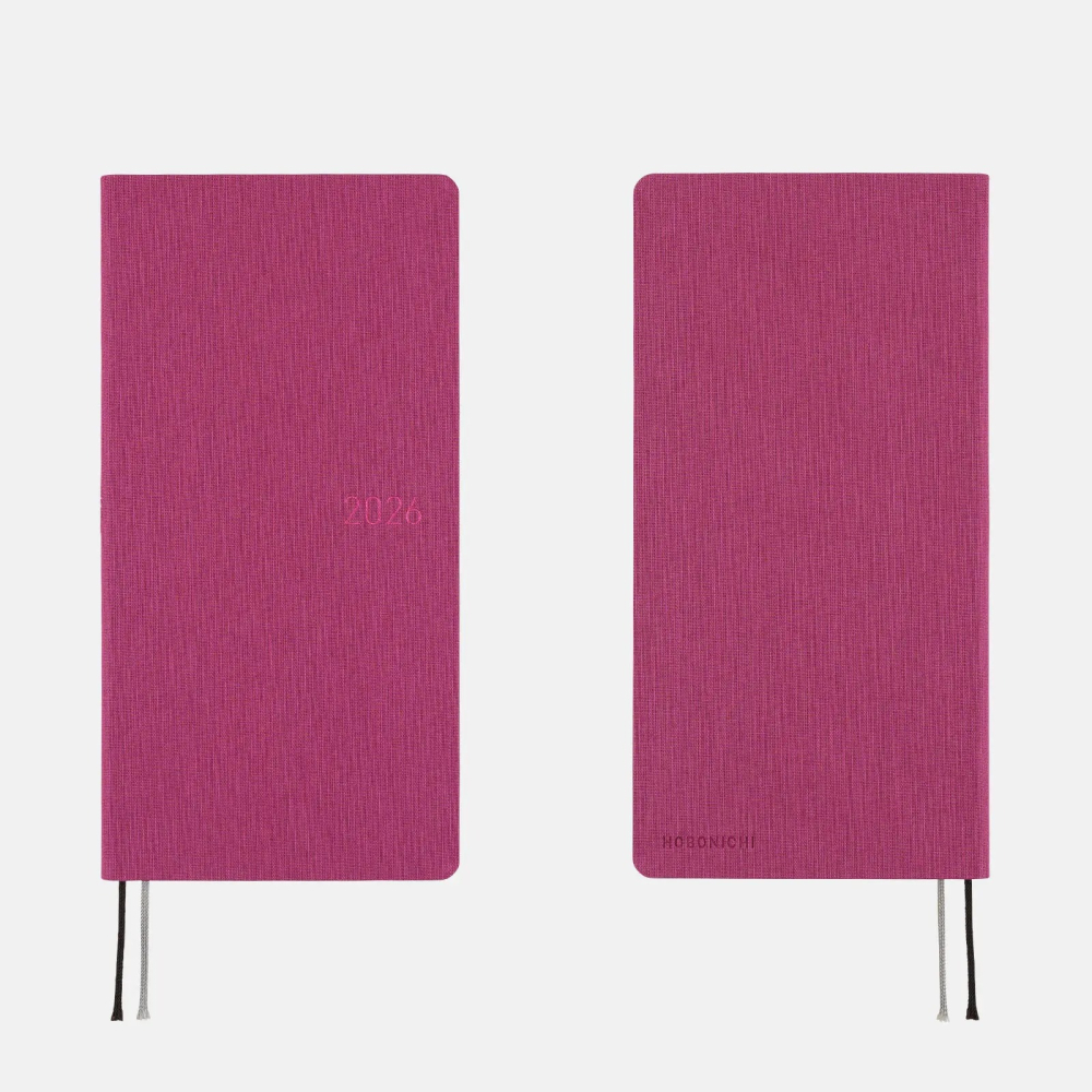 【預購】HOBO日2026年Weeks MEGA 芍藥紫 Peony Purple 週手帳 純色系列 日文/英文版-細節圖4