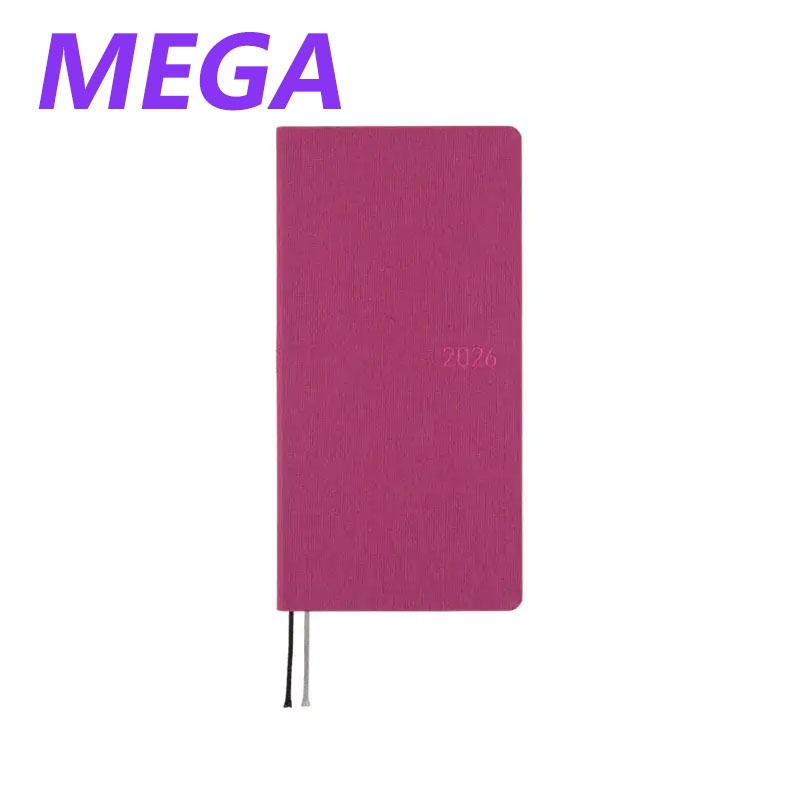 【預購】HOBO日2026年Weeks MEGA 芍藥紫 Peony Purple 週手帳 純色系列 日文/英文版-規格圖11