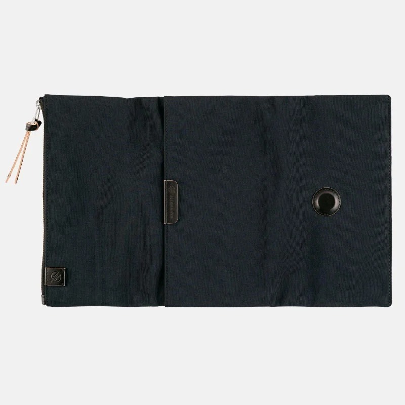 【預購】HOBO日Weeks收納包 tragen 黑色 三折式磁吸書衣 多口袋尼龍書皮 HOBO手帳 週手帳-細節圖7