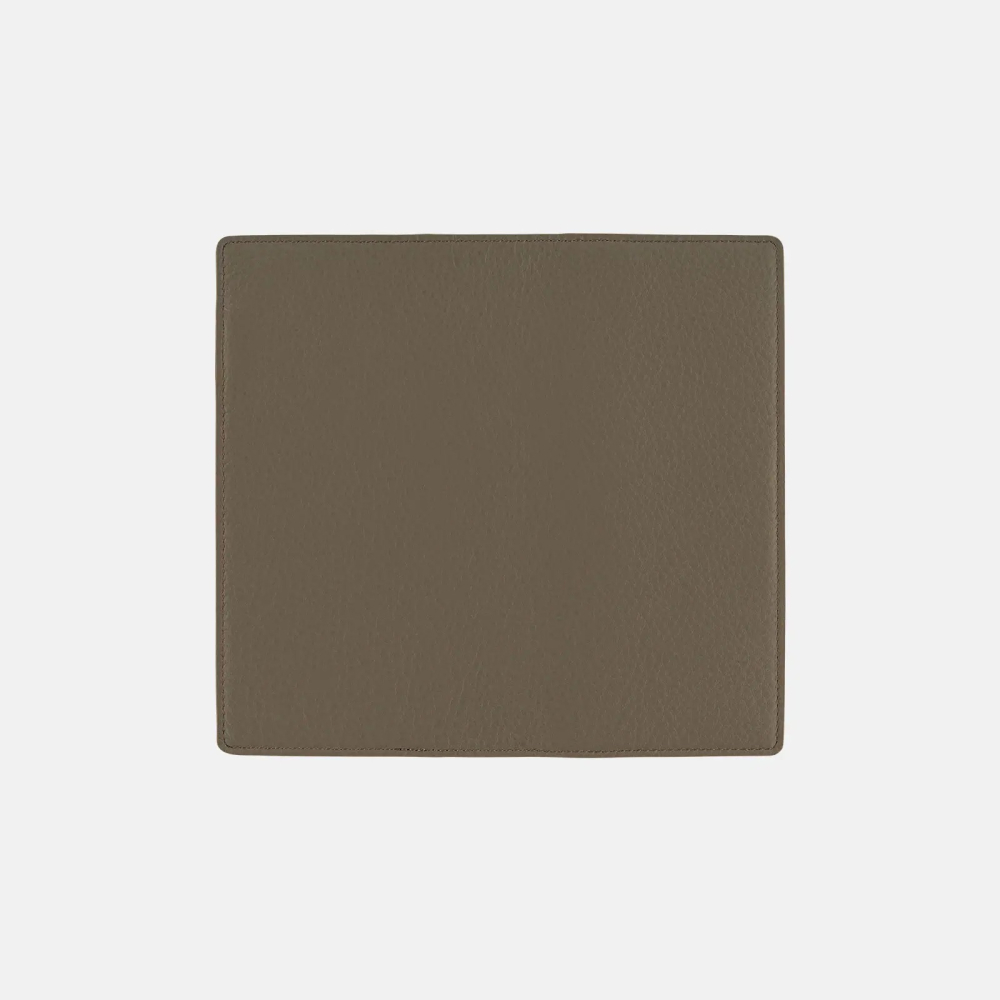 【預購】HOBO日Weeks收納包 Taut (Gray & Light Blue) 牛皮書衣 瘦身版 牛革書皮-細節圖7