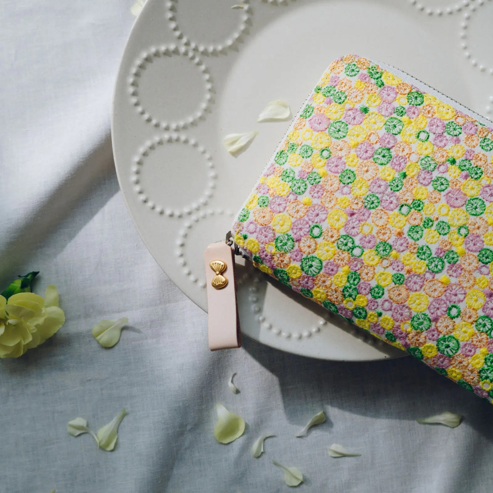 【預購】HOBO日Weeks收納包 skyful (Yellow)拉鍊包 皆川明 minä perhonen 週手帳書衣-細節圖4