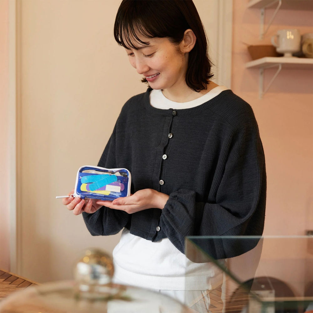 HOBO日 收納包 (口袋版) 透明藍 Clear Blue 零錢包 鑰匙包 PVC 手帳週邊-細節圖3