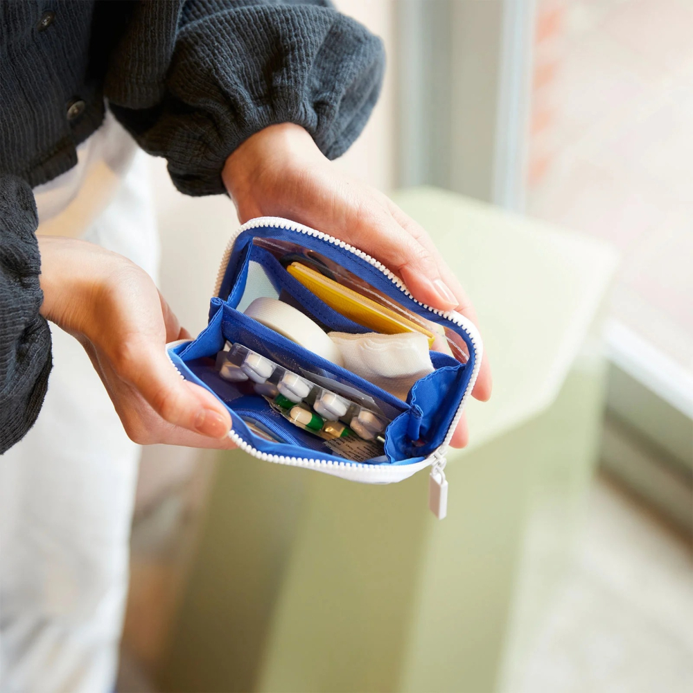 HOBO日 收納包 (口袋版) 透明藍 Clear Blue 零錢包 鑰匙包 PVC 手帳週邊-細節圖4