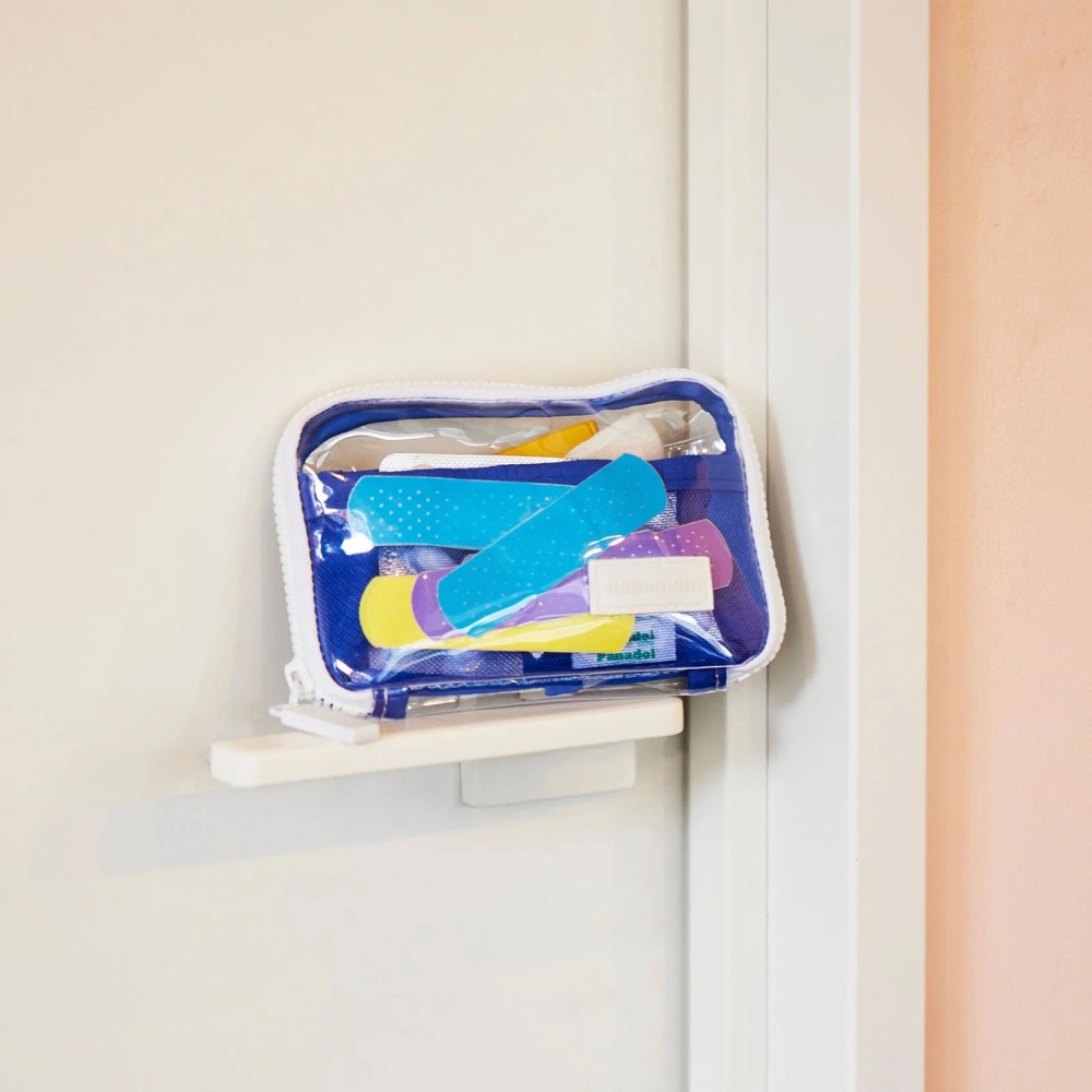 【現貨】HOBO日 收納包 (口袋版) 透明藍 Clear Blue 零錢包 鑰匙包 PVC 手帳週邊-細節圖2