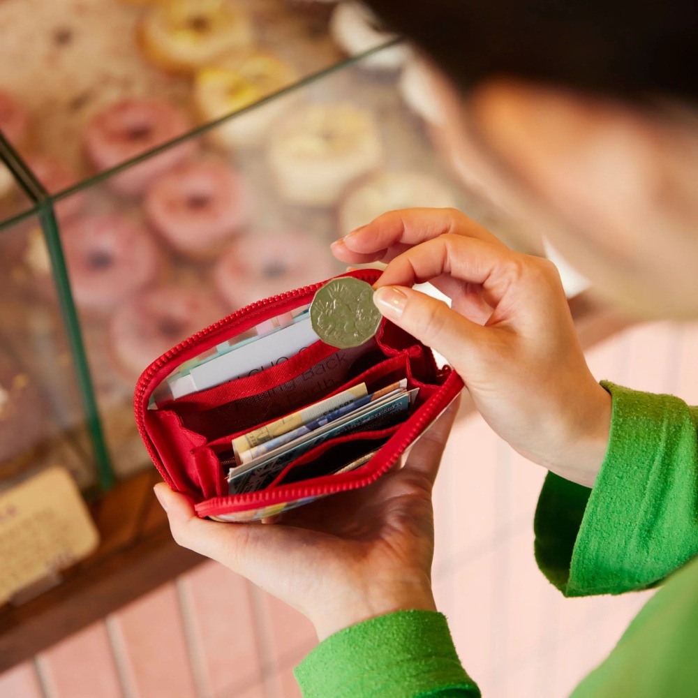 HOBO日 收納包 (口袋版) 透明彩色格紋 Clear Plaid 零錢包 鑰匙包 PVC 手帳週邊-細節圖5