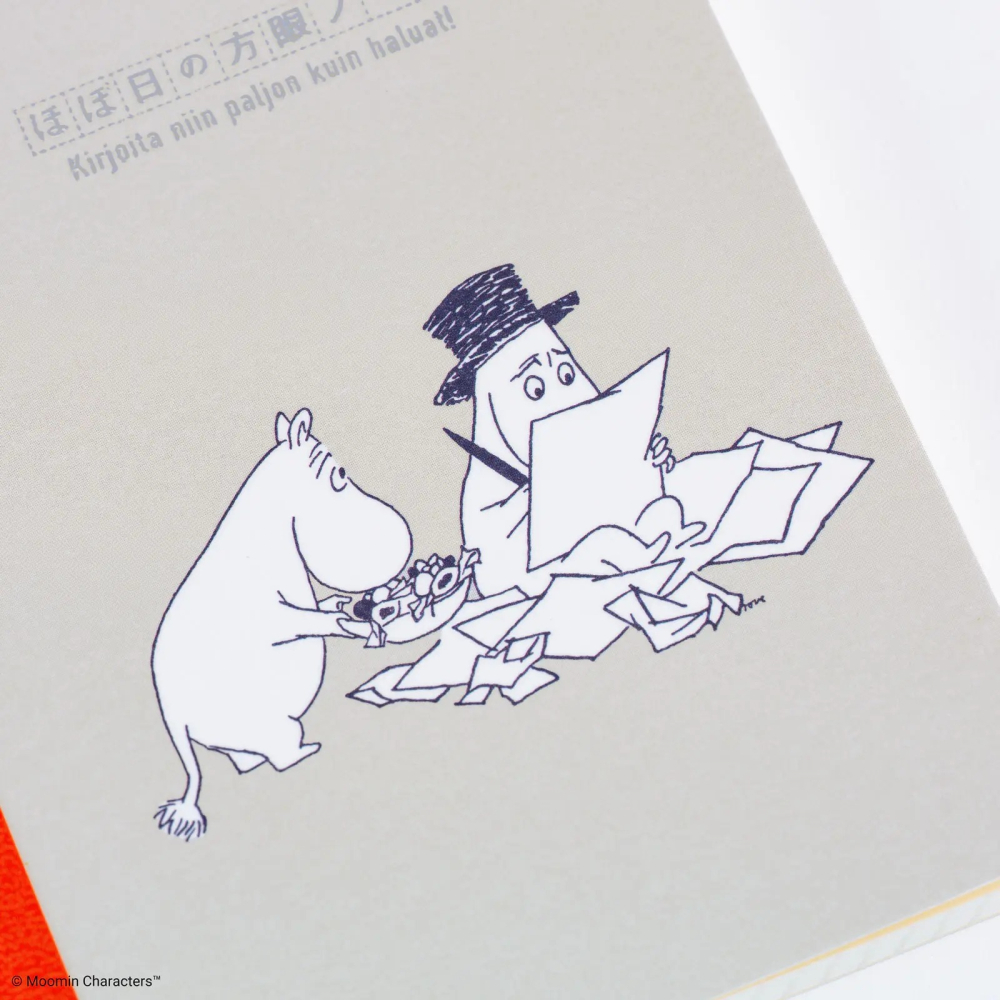 【預購】HOBO日手帳 方格筆記本 MOOMIN 姆明 嚕嚕米 A6文庫本240頁/A5大本288頁 (3.7mm方眼格-細節圖4