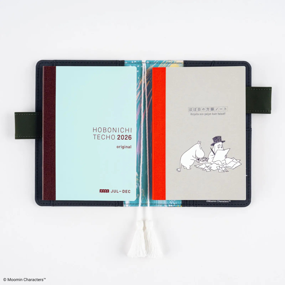 【預購】HOBO日手帳 方格筆記本 MOOMIN 姆明 嚕嚕米 A6文庫本240頁/A5大本288頁 (3.7mm方眼格-細節圖7