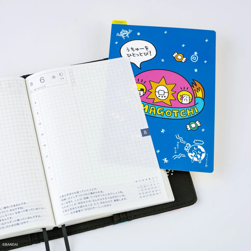 【預購】HOBO日 墊板尺 tamagotchi 塔麻可吉 電子雞 寵物蛋  (A6/weeks/A5 三種尺寸)-細節圖6