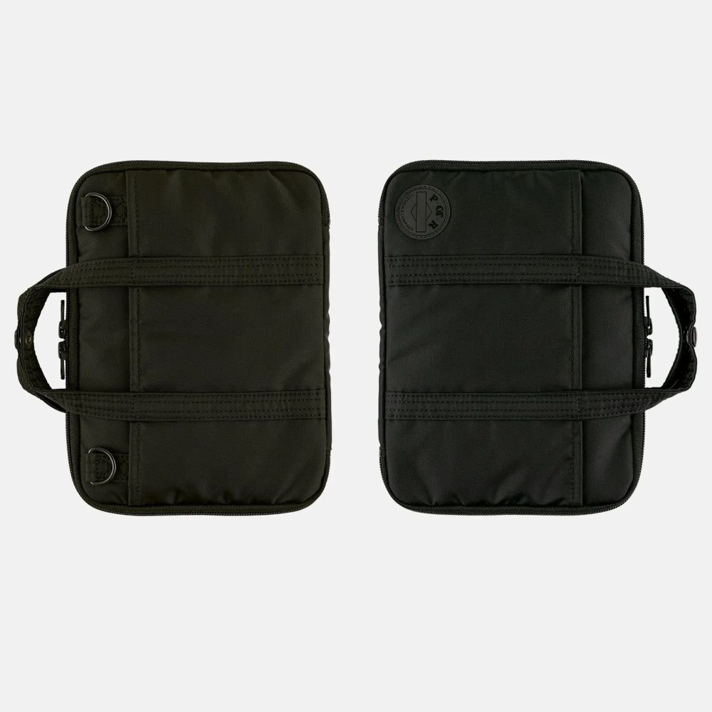 【預購】HOBO日手帳外皮 A5大本 POTR Stroll 黑色 拉鍊包 PORTER書皮 書衣 Hobonichi-細節圖6