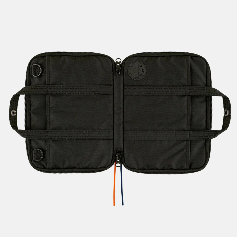 【預購】HOBO日手帳外皮 A5大本 POTR Stroll 黑色 拉鍊包 PORTER書皮 書衣 Hobonichi-細節圖7