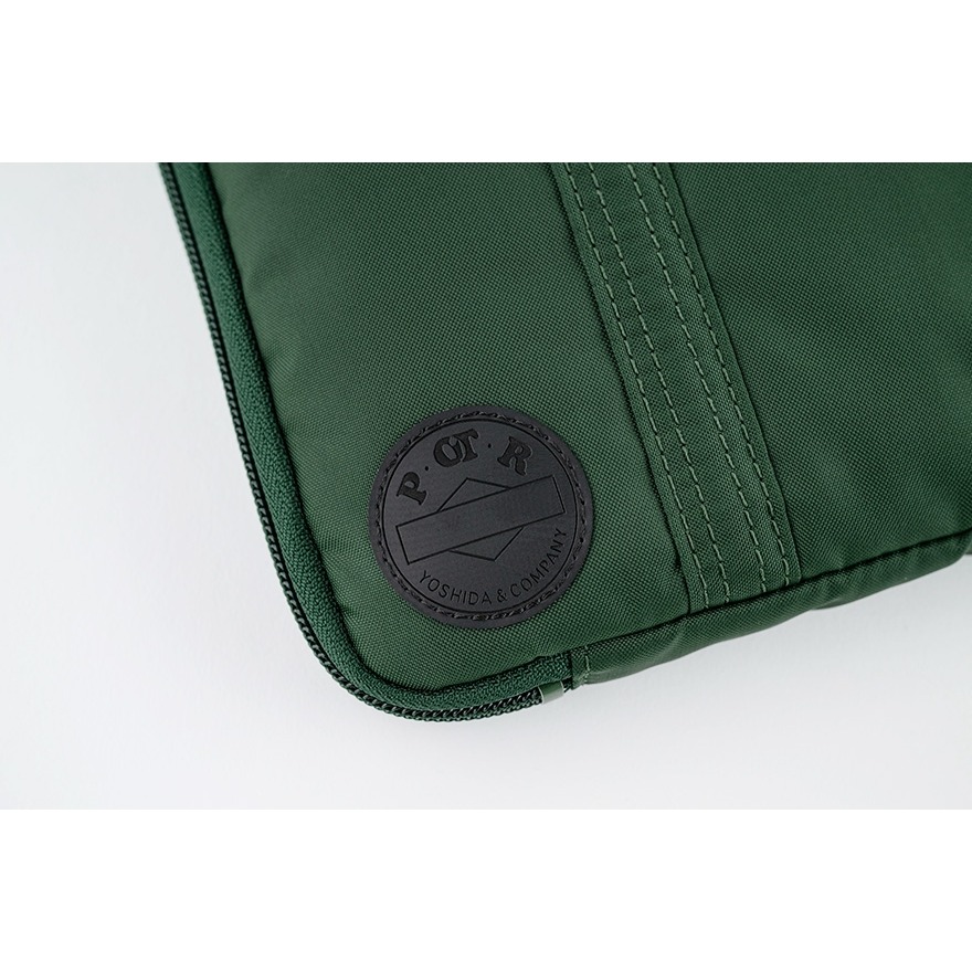 【現貨】HOBO日手帳外皮 A5大本 POTR Stroll (Dark Green) 拉鍊包 PORTER書皮-細節圖6