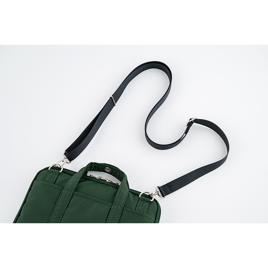 【現貨】HOBO日手帳外皮 A5大本 POTR Stroll (Dark Green) 拉鍊包 PORTER書皮-細節圖8