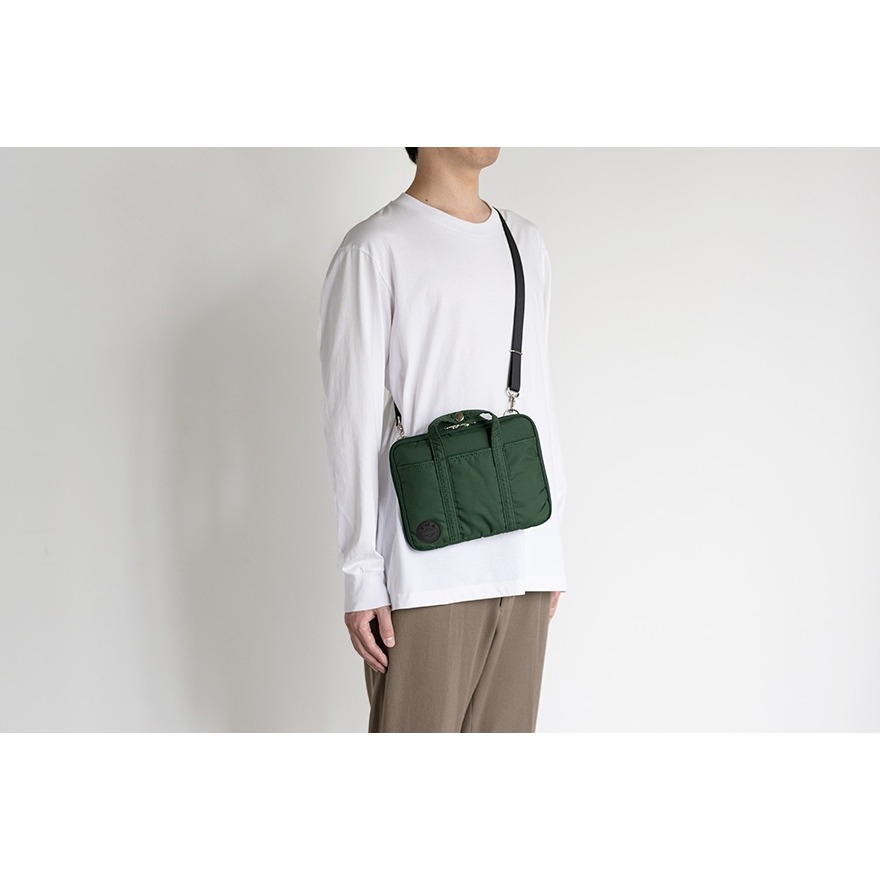【現貨】HOBO日手帳外皮 A5大本 POTR Stroll (Dark Green) 拉鍊包 PORTER書皮-細節圖9