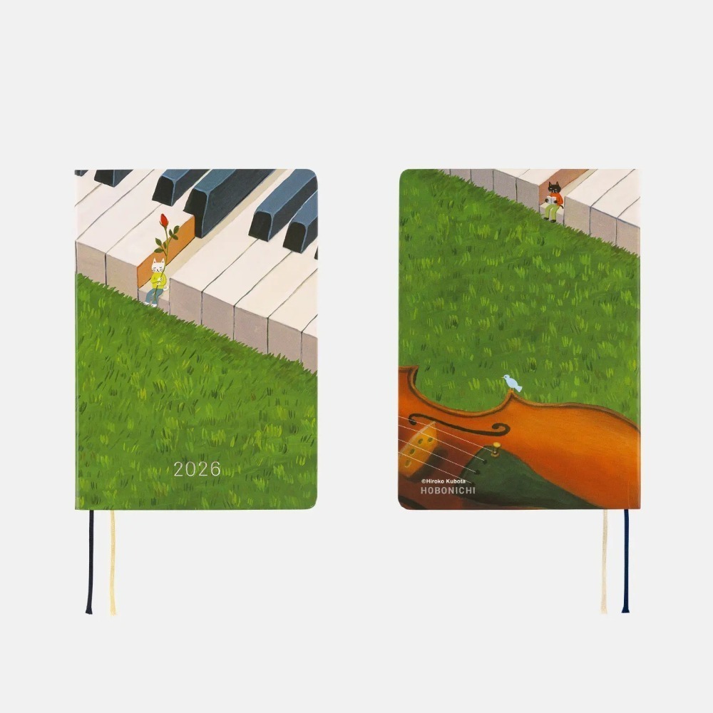 【預購】HOBO日2026年HON手帳書 A6文庫本 久保田寛子 等待和音 日文/英文版-細節圖4