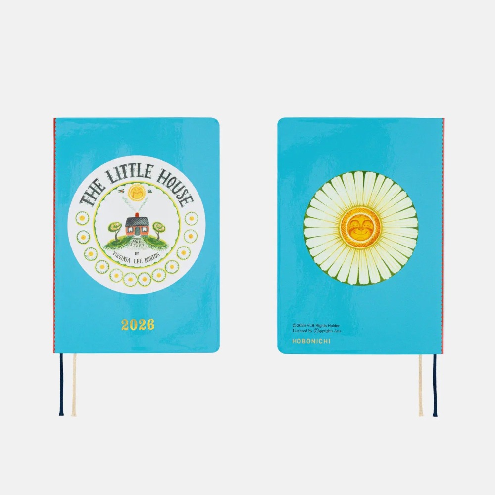 【預購】HOBO日2026年HON手帳書 A6文庫本 小房子 Virginia Lee Burton 小屋 日文/英文版-細節圖4