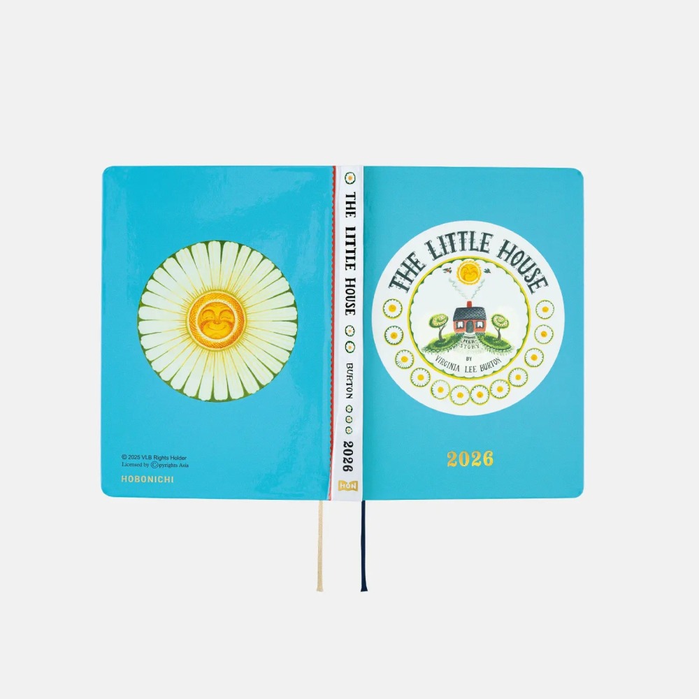 【預購】HOBO日2026年HON手帳書 A6文庫本 小房子 Virginia Lee Burton 小屋 日文/英文版-細節圖5