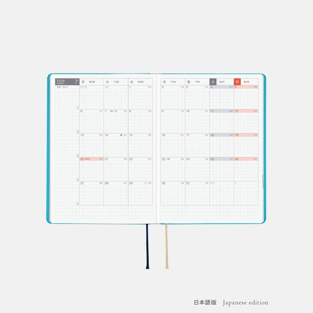 【預購】HOBO日2026年HON手帳書 A6文庫本 小房子 Virginia Lee Burton 小屋 日文/英文版-細節圖6