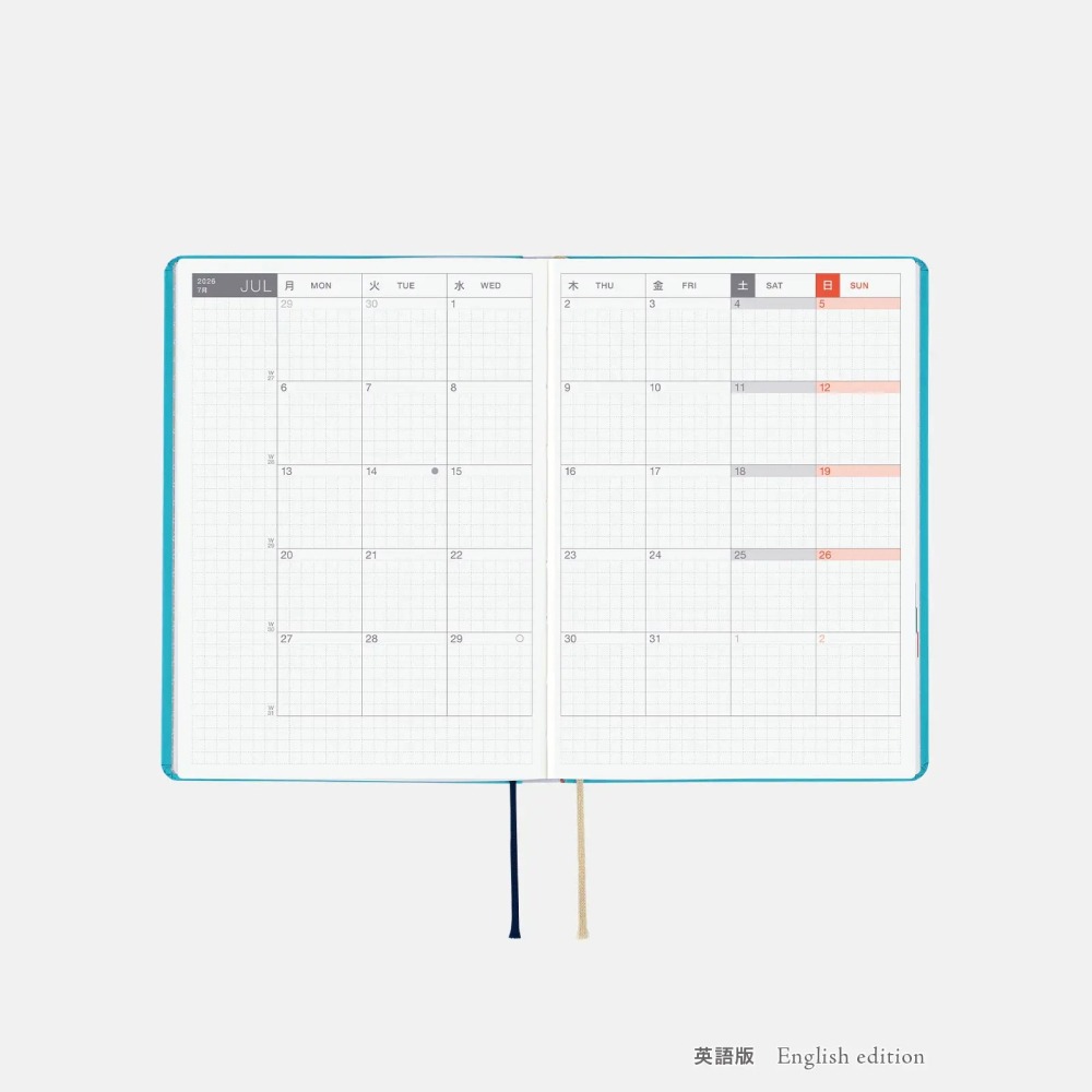 【預購】HOBO日2026年HON手帳書 A6文庫本 小房子 Virginia Lee Burton 小屋 日文/英文版-細節圖9